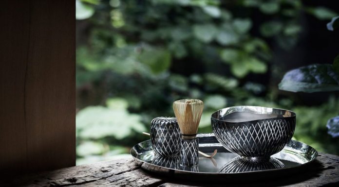 Srebrny zestaw do herbaty od Kengo Kuma
