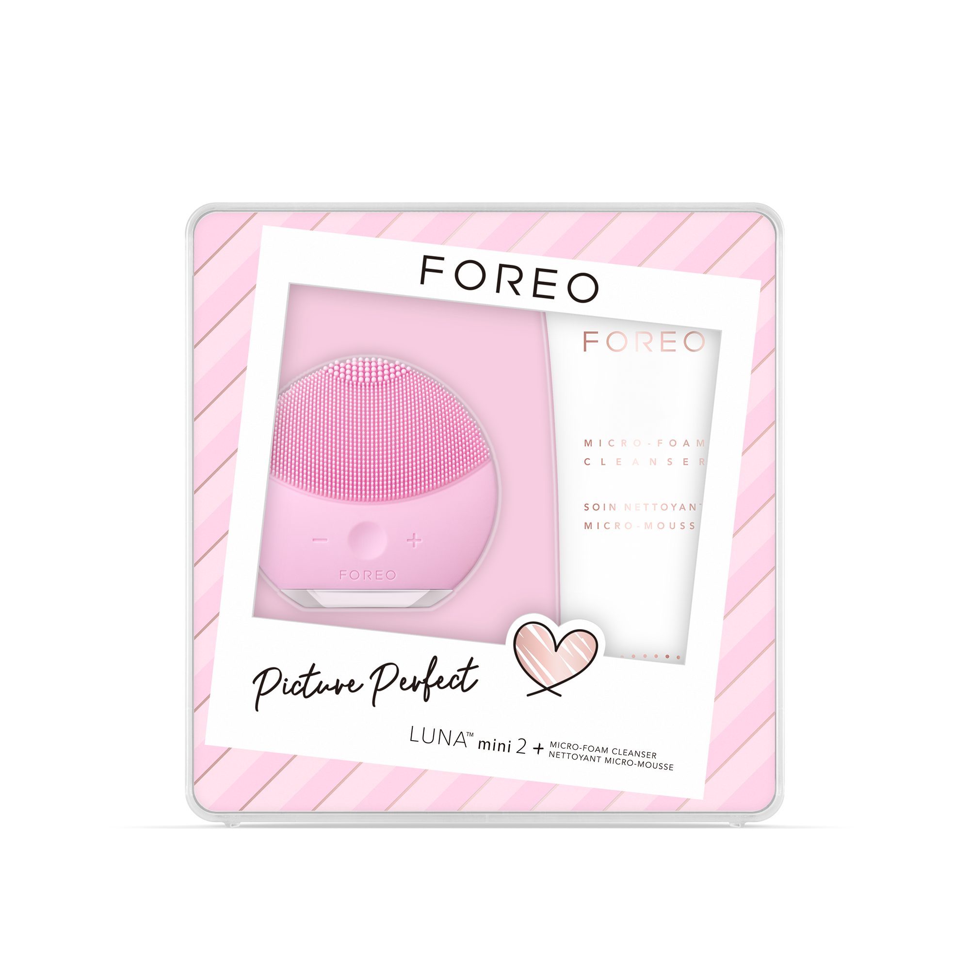 FOREO_PicturePerfectSet_Packaging_LUNAmini2+Cleanser_FRONT