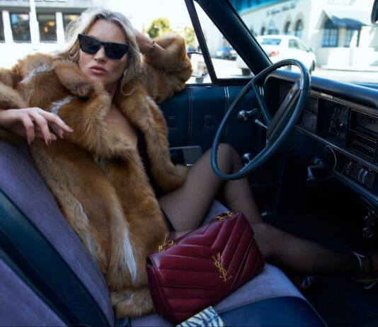 Kate Moss w najnowszej kampanii Saint Laurent Jesień 2025