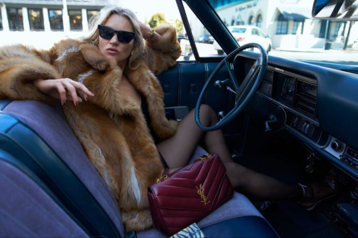 Kate Moss w najnowszej kampanii Saint Laurent Jesień 2025